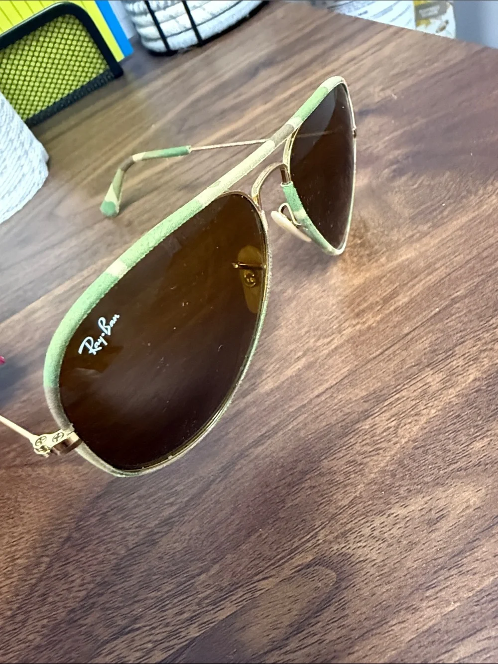 Ray-Ban camo  Aviator Sunglasses with Brown Lenses